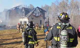 3 Alarms Struck for Large Bedford Home