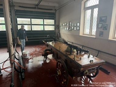 Yantic Crews Preserve Historic Fire Apparatus
