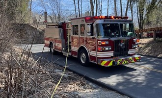 Brush Fire Contained on Bagburn Road Amid High Fire Risk Conditions