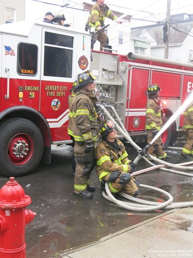 Jersey City Firefighter Bill Bowman with his brother, Tyler