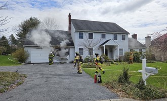 Working Garage Fire in Lower Macungie Twp.