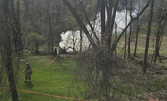 Mini-Excavator Fire on Liberty Way – Prompt and Effective Response