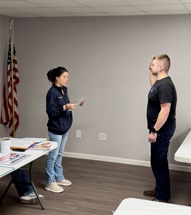 Trevor Schroeder Joins Harmony Township Volunteer Fire Department