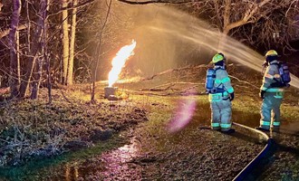 Manchester Fire Assists Dorset Fire Department with Propane Tank Emergency