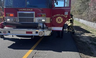 Laureldale Fire/Rescue Handles Overturned Vehicle on AC Expressway