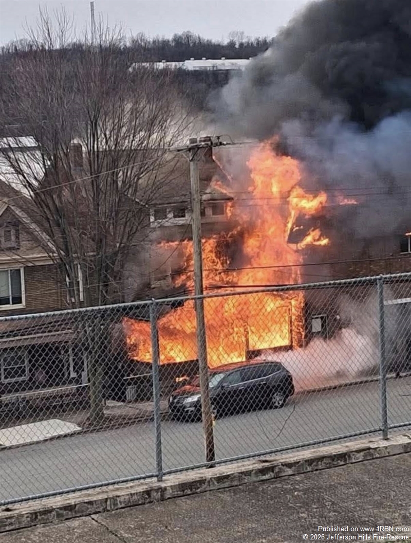 Jefferson Hills Fire Rescue Assists at Multi-Home Fire in Glassport