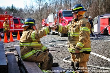 Hunter and Sara Elkin Advance Toward Firefighter 1 Certification