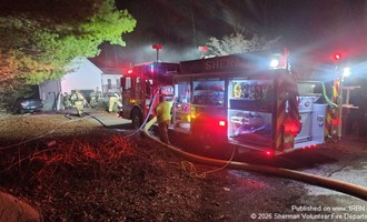 Mutual Aid and Rapid Response Contain Early Morning Basement Fire in Sherman