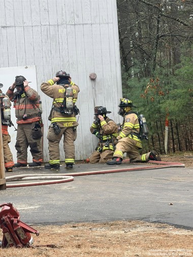Live Burn Training Strengthens Multi-Department Coordination for Amherst Crews