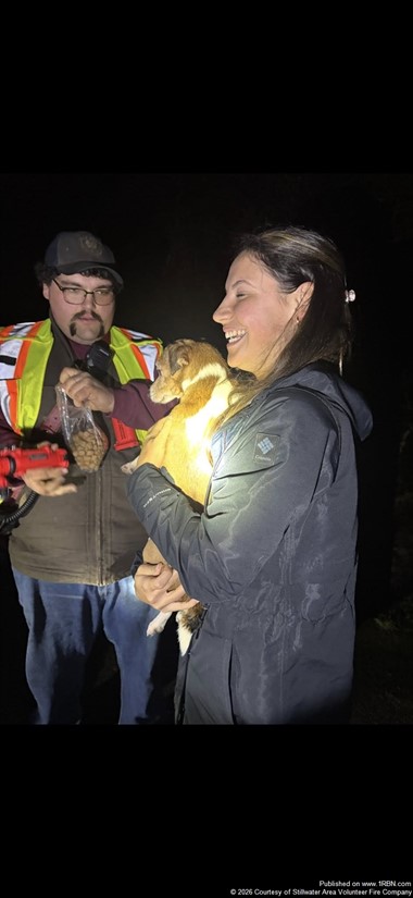 Stillwater Fire Assists Animal Control in Swartswood Dog Rescue