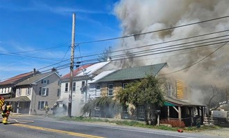 Ladder 51 Assists With 3-Alarm Fire in Berks Co.