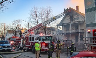 Manchester NH 2nd Alarm on Walnut St.