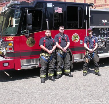 Members of North Hudson Regional Fire Rescue Squad 10