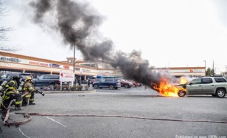 East Brentwood FD Handles Vehicle Fire