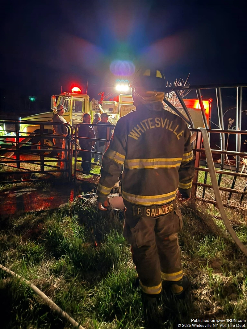 Fire Search Whitesville Crews Assist in Containing West Union Barn Fire