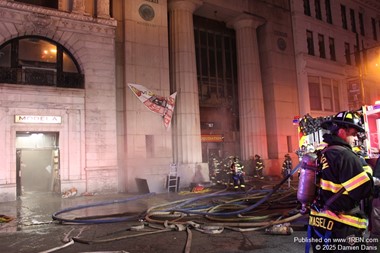 Paterson battles labor intensive 4 alarm fire on Market st.