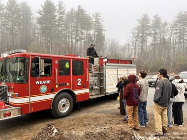 Weare Fire Supports Driver Ed with Apparatus Safety Training