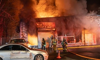 Fire Damages Strip Mall in New Britain