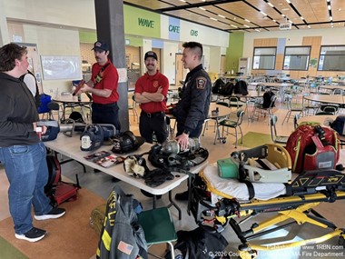 Greenfield Fire Engages Students at Career Fair