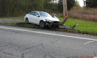 Vehicle into pole
