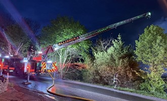 Mutual Aid Crews Battle Well-Involved Barn Fire