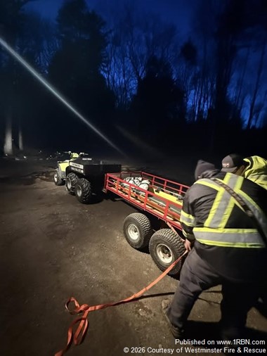 Westminster Crews Assist EMS During Mud Season Call