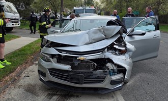 Engines 7 and 8 Respond to MVA with Fluid Spill