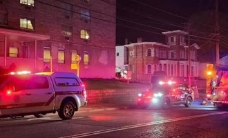 Fire Discovered by Ambulance Crew on Front Street