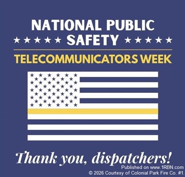 Fire Department Thanks Dauphin County Dispatchers