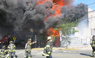 Four-Alarm Fire Destroys Buildings and Takes a Life in Union City
