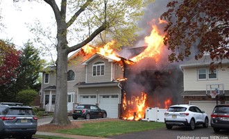 Outside Fire Extends to Home in New Milford