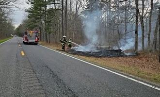 Runaway Sparks from Disabled Truck Ignite Multiple Brush Fires in Maurice River