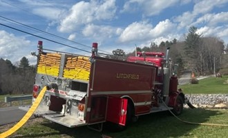Litchfield Crews Support Large Brush Fire Operations in Torrington