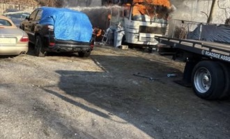 Mastic Crews Knock Down Camper Fire on Mastic Road