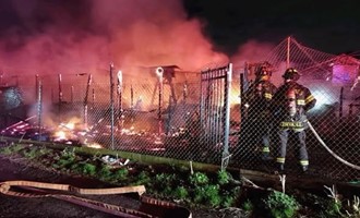 Nesconset Assists at Farm Fire in Head of the Harbor