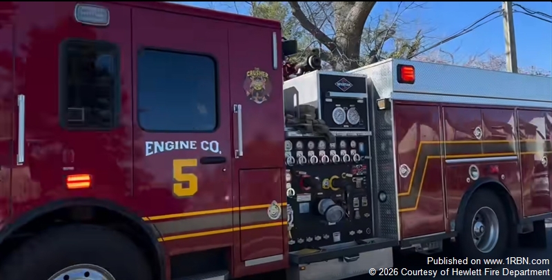 Hewlett FD Responded to a House Fire