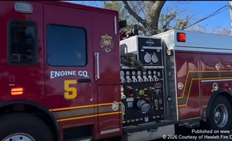 Hewlett FD Responded to a House Fire