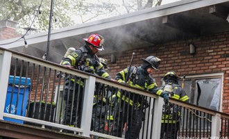 Quick Interior Attack Contains Deck Fire Behind Yaphank Home