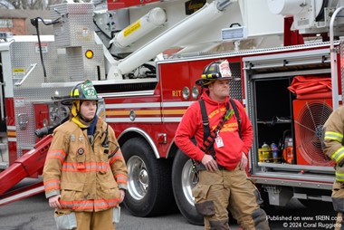 Father and Daughter on Windsor Locks Fire