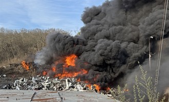Montville Scrapyard Burns