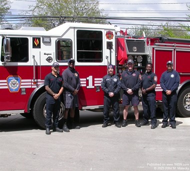 ENGLEWOOD FIREFIGHTERS WITH NEW ENGINE 1