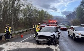 Crews Perform Extrication After Rollover Crash on Route 15