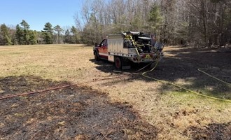 Rapid Response Contains Spreading Field Fire in North Yarmouth