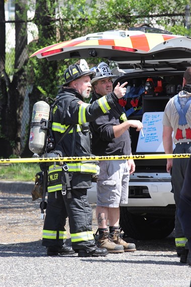 Gibbstown Fire Chief, Bryan Nastase & East Greenwich Lt. Rob Miller