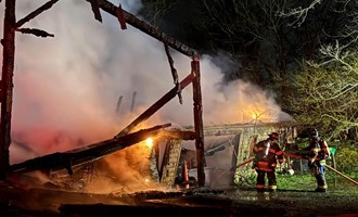 Jamestown Crews Contain Barn Fire on North Road