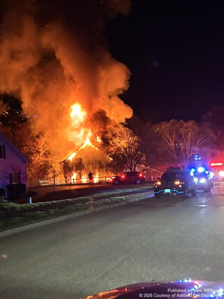 Ashland Crews Respond to Fully Involved House Fire