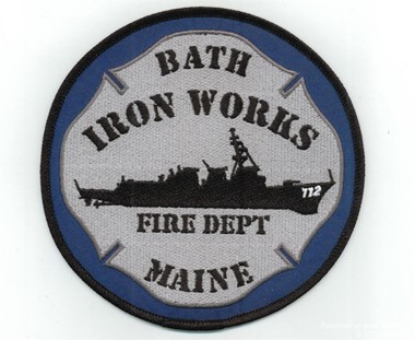 General Dynamics-Bath Iron Works Fire Department Patch