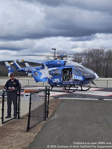 Patient Airlifted After Crash on Old Springfield Road