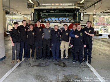 Richmond Junior Members Train with Tribal Fire Department