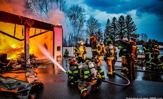 2nd Alarm Garage Fire Sends Fire 40Ft In The Air In Clifton Park